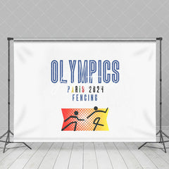 Aperturee - Athlet Paris 2024 Sport Fechten Olympia Kulisse