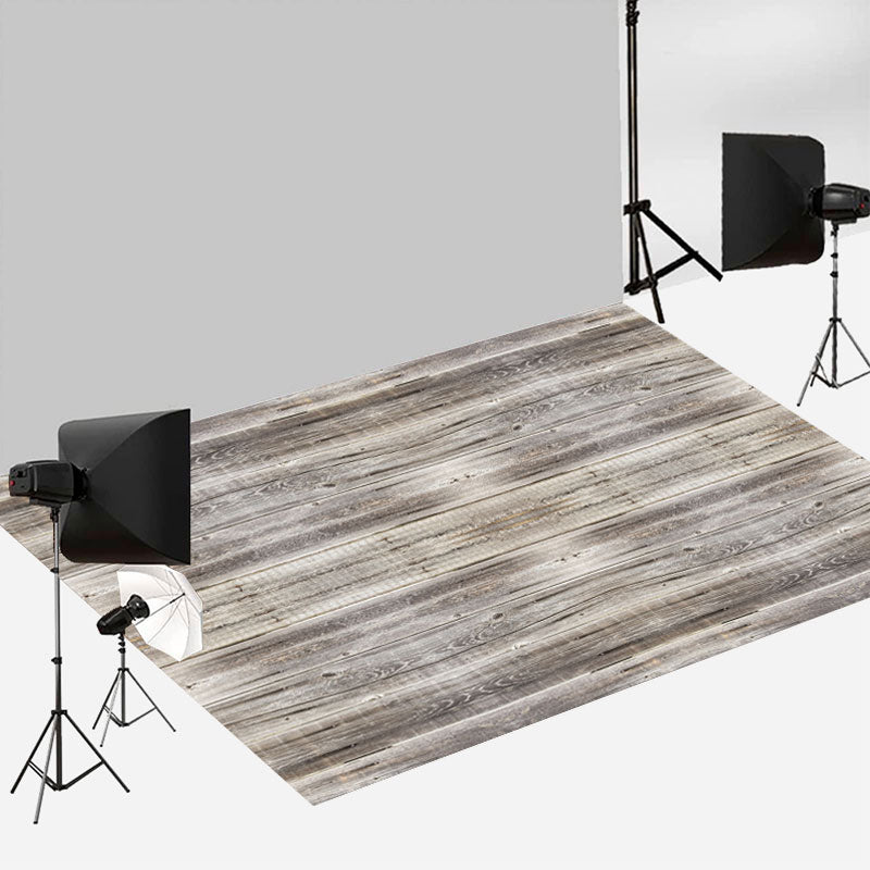 Aperturee - Hellgrauer Holzbodenhintergrund mit klassischer Textur