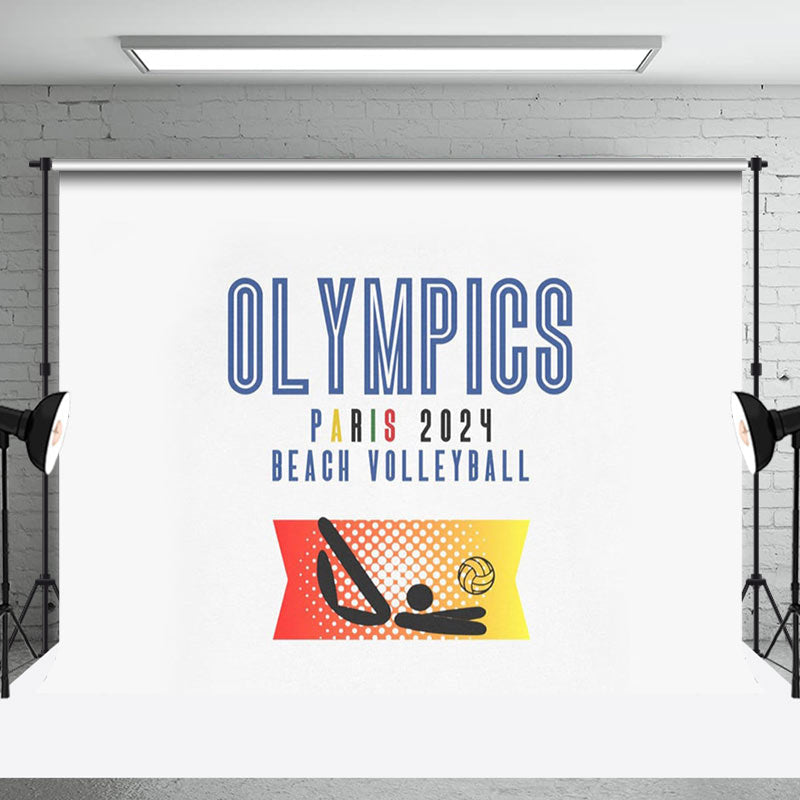 Aperturee - Paris 2024 Beach Volleyball Sport Olympia Hintergrund