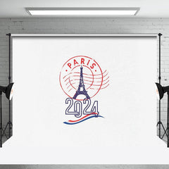 Aperturee - Retro Paris 2024 Eiffelturm Sport Olympia Hintergrund