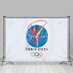 Aperturee - Sport Ribbon Gymnastics Paris 2024 Olympia Hintergrund