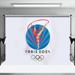 Aperturee - Sport Ribbon Gymnastics Paris 2024 Olympia Hintergrund