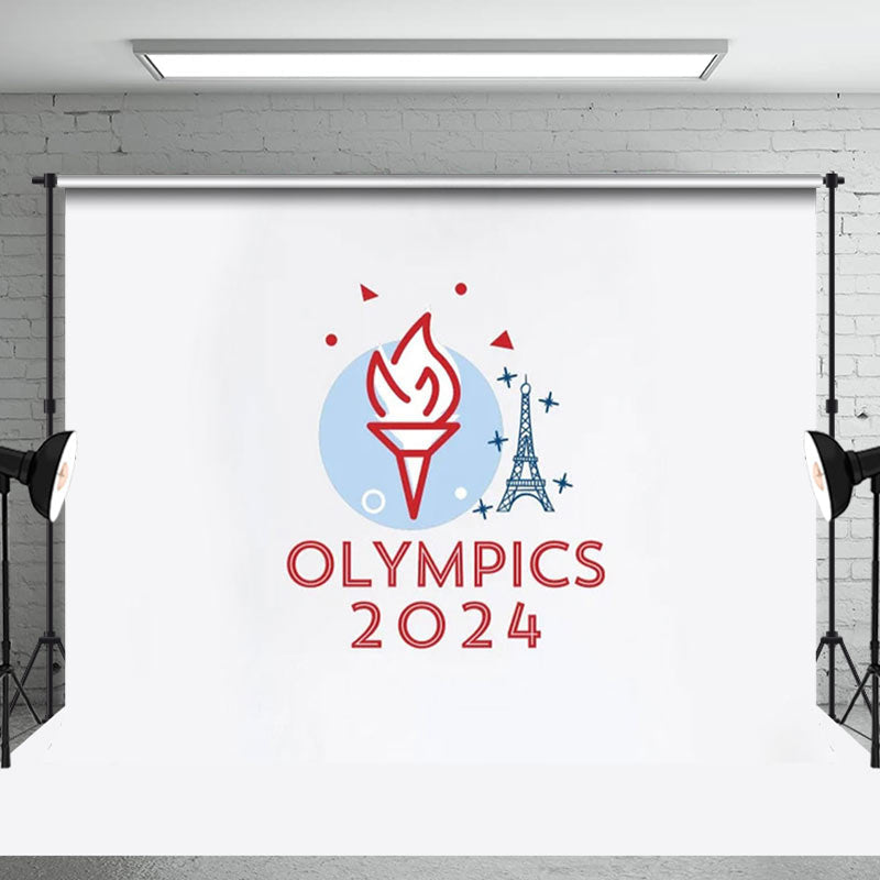 Aperturee - Fackel Eiffelturm Sport Olympia Paris 2024 Hintergrund