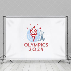 Aperturee - Fackel Eiffelturm Sport Olympia Paris 2024 Hintergrund