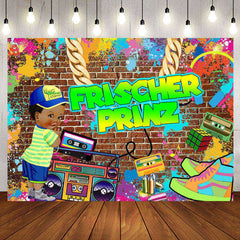 Frisch Prinz Graffiti Wand Baby Dusche Hintergrund