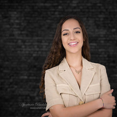 Aperturee - Schwarzer Backsteinmauer Portrait Fotostudio Hintergrund