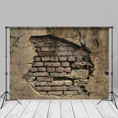 Aperturee - Brauner Backstein Textur Fotostudio Hintergrund