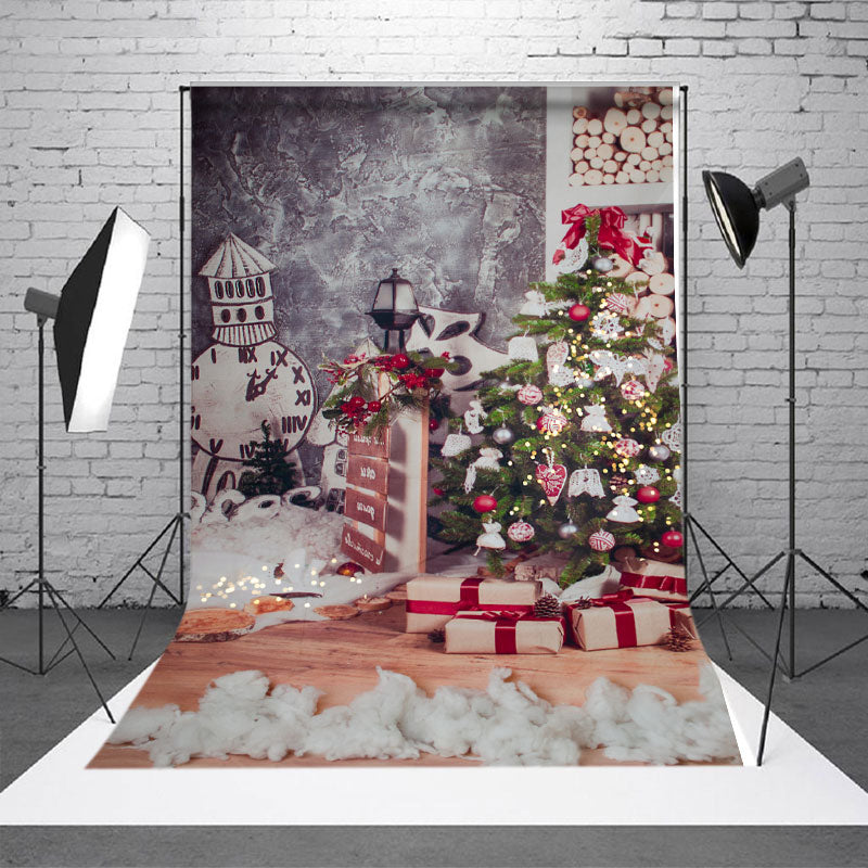 Aperturee - Weihnachtsbaum Fotostudio Hintergründe für Kinder