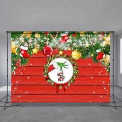 Aperturee - Klassische Weihnachtsgeschenk Candy Ball Grinch Hintergrund