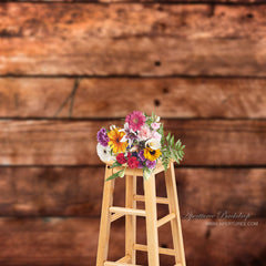 Aperturee - Fotostudio Hintergrund aus Holz im Landhausstil in Braun