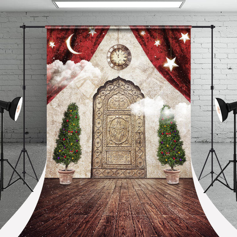 Aperturee - Vorhang Tür Fotostudio Sweep Weihnachtshintergrund