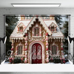 Aperturee - Süße Candy House Weihnachtskulisse für Fotoshooting