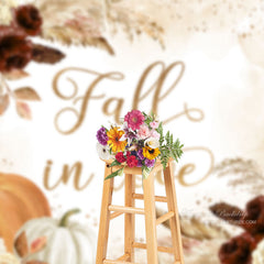 Aperturee - ApertureeFall In Love Glitzer Blumen Beige Herbst Hintergrund