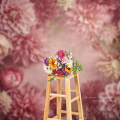 Aperturee - Fine Art Floral Dusty Pink Abstrakter Fotohintergrund