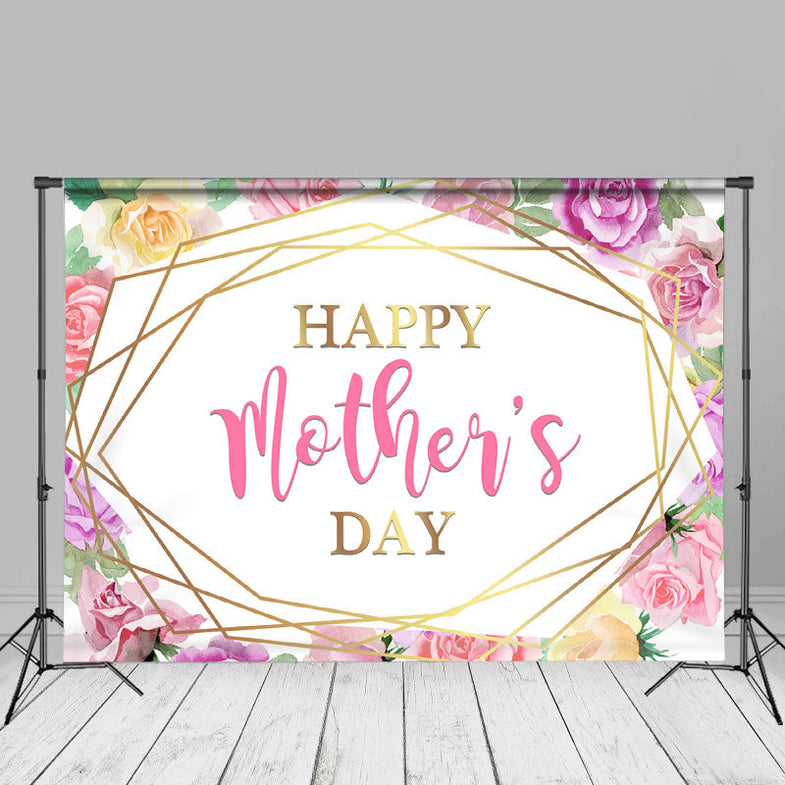 SJOLOON Fotohintergrund Für Muttertag – Violett-rosa Blumen-Design, 2,1 X 1,5 M, Vinyl, Für Partys Und Fotoshootings