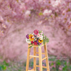 Aperturee - Rosa Blüten Sakura Blumen Baum Frühlings Fotohintergrund