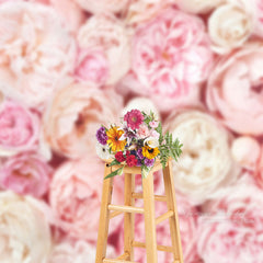 Aperturee – Rosa Blumen Hochzeitsfotografie Studio Hintergrund