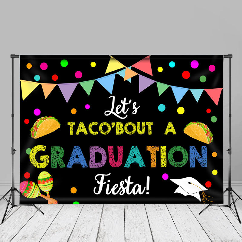 Aperturee - Rainbow Dots Lets Taco Bout Grad Fiesta Fotohintergrund