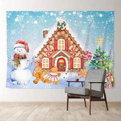 Aperturee - Verschneit Ginger Haus Blue Sky Weihnachtskulisse