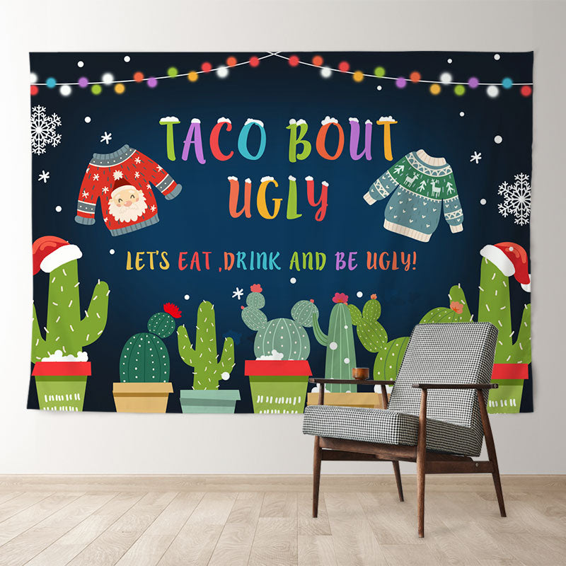 Aperturee - Taco Bout Ugly Holiday Merry Christmas Hintergrund