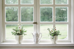 Aperturee – Fenster Hintergrund mit Blumenmotiv „Frühling Valentinstag“ für die Fotografie